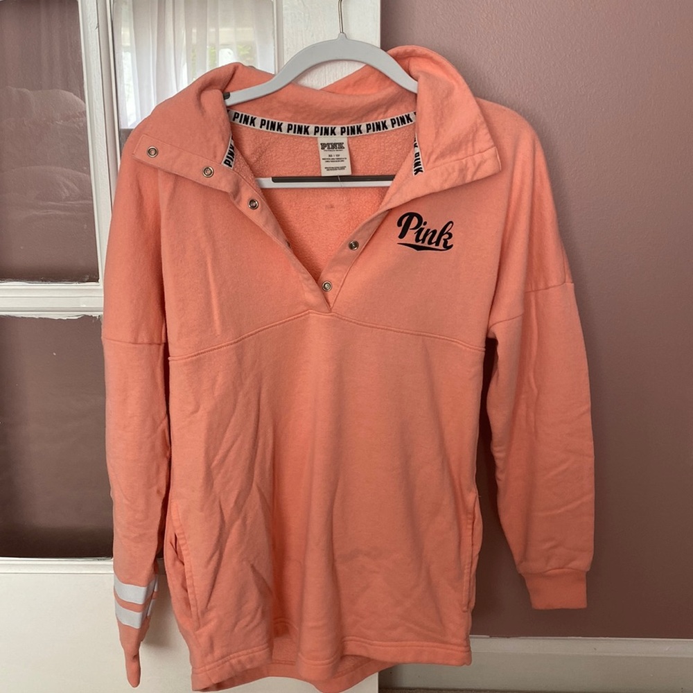 Victorias Secret Pink Orange Sweatshirt